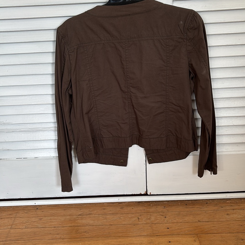 New Direction Brownish olive snap blazer - Picture 3 of 4